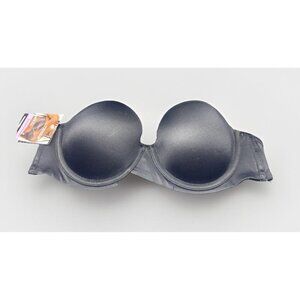 Maidenform Women’s Black Strapless Lift Underwire Padded Bra Sz 34B NEW